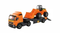 Volvo LKW-Tieflader mit Schaufellader