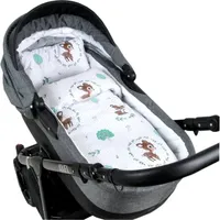 BABYLUX 2 tlg. Set Bezug für Kinderwagen Bettwäsche  60x78cm 120. Wald Reh