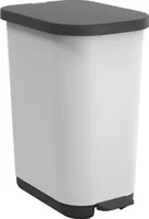 Rotho Abfalleimer 35 L RIBO - Treteimer Geruchsdicht - Abfallbehälter 40,0 x 28,5 x 51,3 cm - Mülleimer mit Softclose - Tretabfalleimer