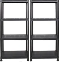 ONDIS24 Ondis24 2x Steckregal 60 x 30 x 135 (H) cm, 4 Böden, Kunstst
