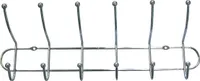 Garderobenleiste verchromt 50 cm 6 Haken