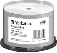 Verbatim DataLifePlus - 50 x CD-R - 700 MB 52x - weiß - mit Tintenstrahldrucker bedruckbare Oberfläche, breite bedruckbare Oberfläche - Spindel