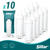 10x náhradní vodní filtry Sillar pro kávovary Delonghi | sada náhradních filtrů pro kávovary | filtrační patrony pro kávovary