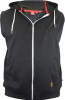 Pánská vesta s kapucí Duke Blake Kingsize bez rukávů DC194 (6XL) (černá)