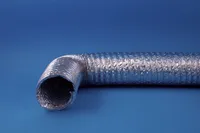 Abluftschlauch mit Aluminium-Innenisolierung in Profiqualität, Ø 100mm /  102mm, Länge 3m inkl. 2 Schlauchschellen - für Trockner, Klimaanlage