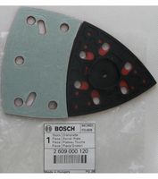 Bosch Drehplatte für PSM 160 A & PSM 1400 Ventaro Multischleifer, Kletthaftbelag + Dreieckplatte