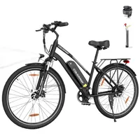 E-Bike Mountainbike - 28 ZOLL ELEKTRO-Trekkingrad Pedelec 40-100KM range,7 Gang, 250w Heckmotor, 540 Wh, MTB 36V15AH,abnehmbarer Akku, E-Cityrad