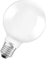 LEDVANCE LED úsporná žárovka, matný globus s paticí E27, teplá bílá (3000K), 4 W, nahrazuje běžné 60W žárovky, obzvláště vysoká energetická účinnost a úspora energie, 1 balení