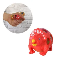 Triceratops Dinosaurier Stressball mit bunten Gel-Kugeln