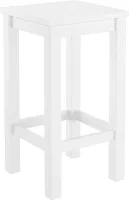 Weißer Barhocker Tresenhocker Kiefer Massivholz wählbar in 60 cm oder 80 cm V-90.71-44-45W