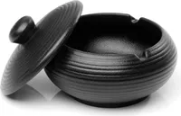 Hanamura Aschenbecher – Für Draussen – Porzellan-Aschenbecher mit Deckel – Winddicht – 11,3 x 8 cm