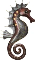 Wanddeko Seepferd Seepferdchen Wandbild Metall Bild Deko Skulptur Figur Fisch