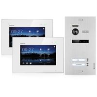 Balter EVO Video-Türsprechanlage 7" Monitor x2 Touchscreen 2-Draht BUS Komplettsystem für Zweifamilienhaus