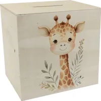 Giraffe Spardose aus Holz