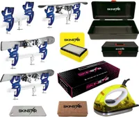 SKINSTAR Skipflege Skiwachs-Set Professional Skispanner Wachseisen Wachs inkl. Wachskoffer
