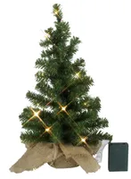 Best Season LED-Tannenbaum im Jutesack, ca.45 x 28 cm 10 warm white LED, batteriebetrieben, Timer, 600-51