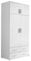 RAUCH A9R51_320A Kleiderschrank, 4-trg. Kemi in Weiss