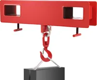 VEVOR 2T Haken Gabelstapler Lasthaken Doppelte Gabel Gabelzinken Hoist Anhebt 2000Kg