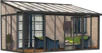 Palram - Canopia Aluminium Kaltwintergarten Sanremo Anthrazit 277x556x310 cm