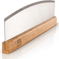 Blumtal Profi Pizzaschneider - scharfes Wiegemesser, Pizzamesser für Jede Pizza, Klinge 32cm