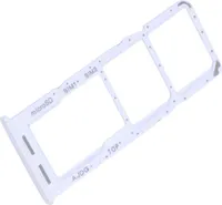 Simkartenhalter passend für Samsung Galaxy A04s (SM-A047F), Dual-Nano-SIM + micro-SD Slot, Serviceware, Weiss