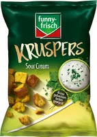 funny fresh Kruspers Sour Cream Style lahodně ochucený vegetariánský 120g