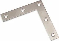Verbindungbleche, L-Winkel, 80x80x16mm, Edelstahl, 10 Stück