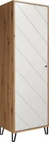 trendteam Garderobenschrank Touch, Weiß/Artisan, B/H/T ca. 63/194/40 cm
