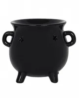 Schwarze Hexenkessel Teelicht Lampe für Duftöl
