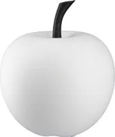 Gilde Apfel "Portofino" matt weiß H: 17 cm Ø 16 cm 32052