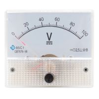 85C1 Zeiger DC Embedded Installation Mess Instrument Analogafel Voltmeter-100V