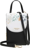 Umhängetasche Damen Touchscreen Handytasche zum Umhängen Kleine Schultertasche Leder Crossbody Geldbörse Phone Tasche für iPhone 14/14 Pro Max/11/XR, Samsung Galaxy S21/S20/S10（Grün）