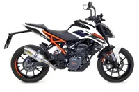 Aluminiowy wydech ARROW THUNDER z zaślepką ze stali nierdzewnej do KTM 125RC / 390RC / 125 DUKE / 390 DUKE 2