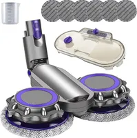 Elektrischer Wischaufsatz für Dyson V12 Digital Slim, V10 Slim Akku-Staubsauger, Wischkopf + Wassertank + 6 Wischtücher
