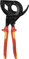 KNIPEX - Strihač káblov - čierny atramentovaný