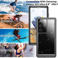 Für Samsung Galaxy S23 Ultra 5G 360 Grad Wasserdichte Tasche Hülle Neu