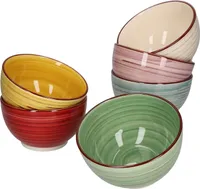 6er Set Müslischale 14cm Rimini bunt