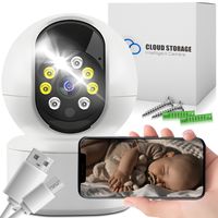 Babyphone mit Kamera WLAN Baby Monitor Surveillance Camera Innen mit Farbnachtsicht 2-Wege-Audio PIR-Sensor Personener Alexa Mobile Handy APP Retoo