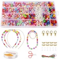 Kruzzel Perlen Set – Großes Schmuck Bastelset für Armbänder & Ketten – Kreatives DIY-Set für Kinder & Erwachsene – Perfekt für Schmuckherstellung