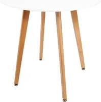 IDEPAR - Kulatý jídelní stůl EDEN průměr Ø80 cm - Bílý