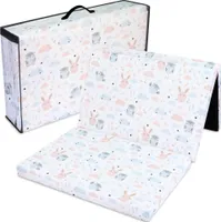 Reisebett Matratze 60x120 cm faltbar - dicke faltbare Matratze für Baby Klappmatratze Kinder Matratze Reisebett 120x60 Eulen