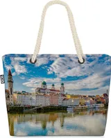 VOID Passau  Strandtasche Shopper 58x38x16cm 23L XXL Einkaufstasche Tasche Reisetasche Beach Bag