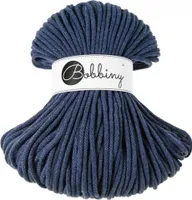 BOBBINY 5mm Premium Flechtkordel 100 m Garn Häkeln Makramee, Farbe:Jeans