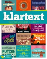 Klartext Sprüchekalender - Wochenplaner Kalender 2025