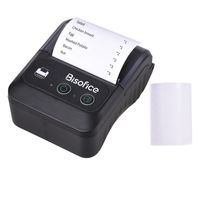 Bisofice Thermodrucker 58 mm 2 Zoll Bluetooth Belegdrucker USB-Rechnungs-POS-Mobildrucker, SC/POS-Druckbefehl, kompatibel mit Android/iOS/Windows