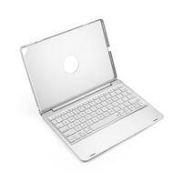 Bluetooth-Tastatur mit Schutzdeckel für iPad 10.2 "/ 10.5" Silber