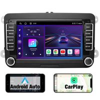 2+64G 7" WIFI GPS NAVI BT SWC Android 13 Autoradio Carplay Für Golf Passat Seat Jetta DAB+ USB FM RDS