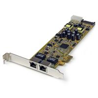 StarTech.com Dual Port PCI Express Gigabit Netzwerkkarte - PCIe PoE/PSE NIC Server Adapter - Eingeba