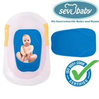 Baby Badeschwamm Sevibaby Sitzschwamm BLAU Badeunterlage Für Babys ab der Geburt 159-1