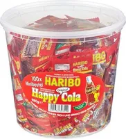 Haribo Happy Cola ohne künstliche Farbstoffe 100 Minibeutel 980g